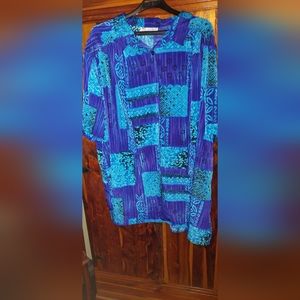 A personal touch silky material blouse, smoke free home euc